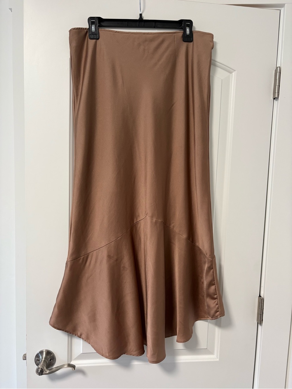 Abercrombie & Fitch Taupe High-Low Satin Skirt - Picture 2 of 5